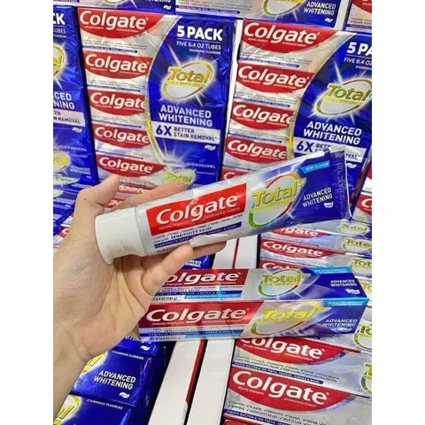 [ HÀNG NHẬP MỸ / Set 5 ] Kem Đánh Răng Colgate Total SF Advanced Whitening Toothpaste 181G