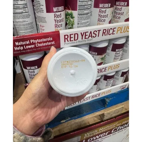 Viên uống red yeast rice plus 240v Mỹ (Date 12/2026)