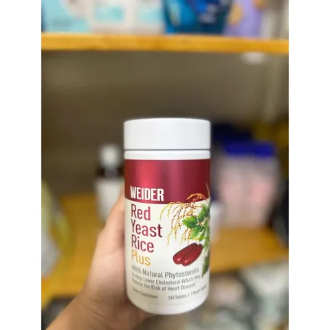 Viên uống red yeast rice plus 240v Mỹ (Date 12/2026)