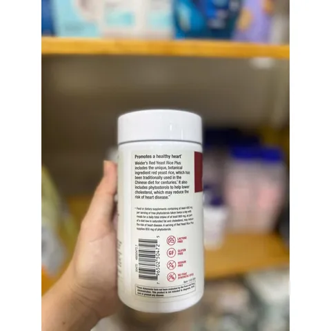Viên uống red yeast rice plus 240v Mỹ (Date 12/2026)
