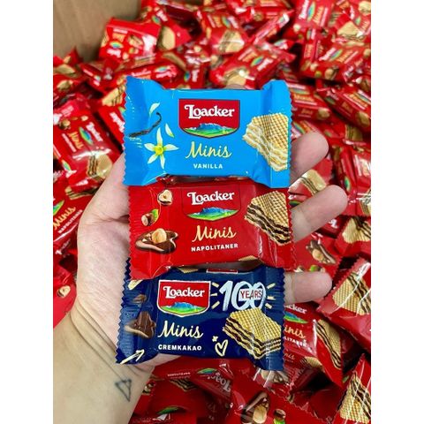 (HÀNG CHÍNH HÃNG MỸ) BÁNH XỐP NHÂN KEM LOACKER MINIS 800G