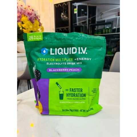 Bột điện giải bù nước Liquid I.V. Hydration Multiplier hộp 30 gói của Mỹ