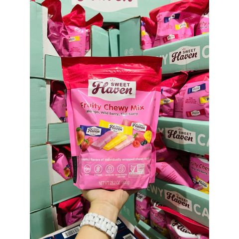 🥭🍇Kẹo dẻo trái cây 𝟑 vị Sweet Haven Fruity Chewy Mix 🇺🇸🇺🇸🇺🇸 m