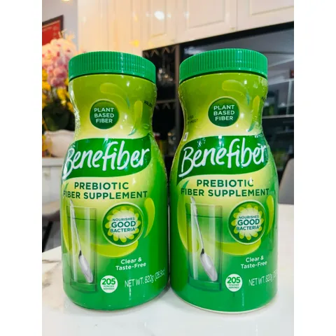 Bột Chất Xơ Prebiotic Benefiber 820g - Tự Nhiên, Không Đường, Thích Hợp Cho Mọi Gia Đình Việt - Hỗ Trợ Tiêu Hóa Tốt