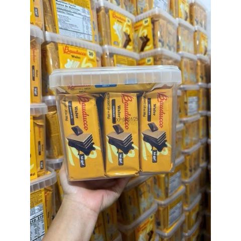 Bánh Waffle Bauducco Mỹ 800g - Bánh Xốp Vani và Socola Hương Vị Thơm Ngon - Đồ Ăn Vặt Lý Tưởng Cho Bữa Sáng và Giải Khát