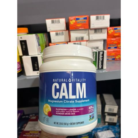 Bột Uống Giảm Căng Thẳng Natural Vitality Calm 567g - Sản Phẩm Nhập Khẩu Từ Mỹ, Giúp Thư Giãn Tâm Trí