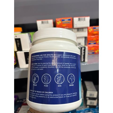 Bột Uống Giảm Căng Thẳng Natural Vitality Calm 567g - Sản Phẩm Nhập Khẩu Từ Mỹ, Giúp Thư Giãn Tâm Trí