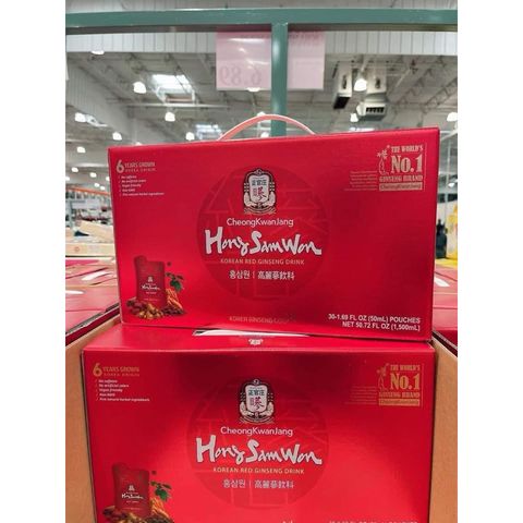 Nước Hồng Sâm Hàn Quốc 6 Năm Tuổi Hong Sam Won - Giúp Cải Thiện Sức Khỏe & Làm Đẹp Da, Hỗ Trợ Tiêu Hóa, Khỏe Mạnh Tự Nhiên