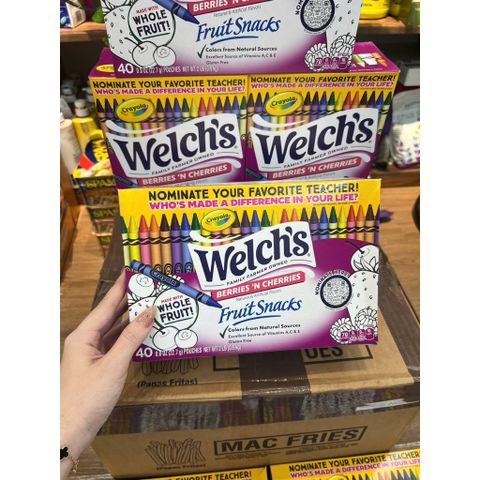 Kẹo Dẻo Welch's Trái Cây Tổng Hợp - Ngon Ngọt Bổ Sung Vitamin C, A, E, Ăn Vặt Lành Mạnh Cho Gia Đình 43g