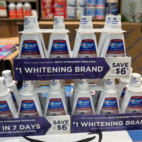 🦷 NƯỚC SÚC MIỆNG CREST 3D WHITE GLAMOROUS WHITE 946ml
