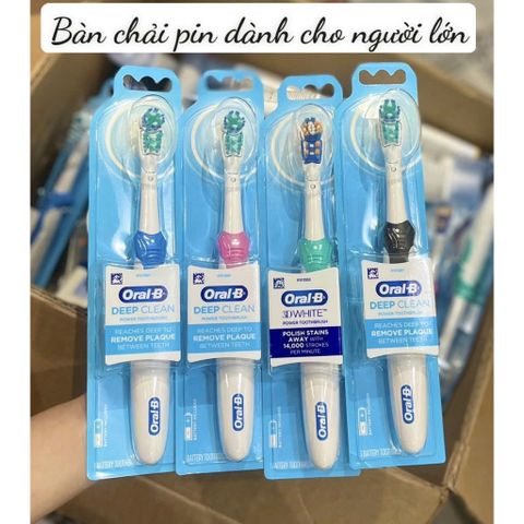 Bàn Chải Đánh Răng Bằng Pin Cho Người Lớn - Sạch Sẽ, Hiệu Quả, Chăm Sóc Răng Miệng Tốt Nhất