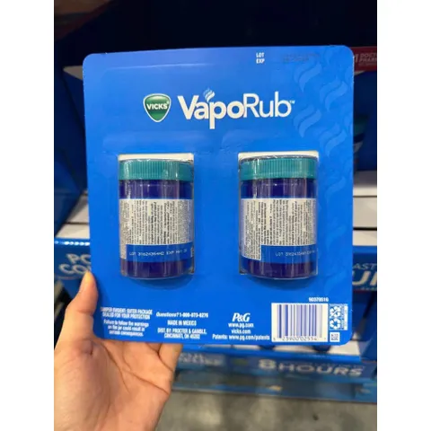 ( HÀNG CHÍNH HÃNG MỸ) DẦU BÔI ẤM CƠ THỂ CHO TRẺ EM VÀ NGƯỜI LỚN VICKS VAPORUB