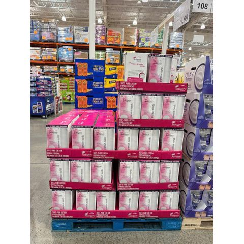 Bông Tẩy Trang Cao Cấp SWISSPER PREMIUM ROUNDS - 100% Cotton Tự Nhiên, Bền Bỉ, An Toàn Cho Da – Dùng Tẩy Trang, Toner, Làm Sạch Mặt