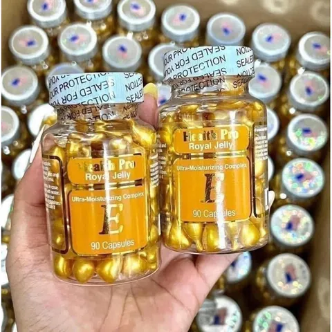 Viên Dưỡng Da Mặt Health Pro Chiết Xuất Sữa Ong Chúa & Vitamin E - Giúp Trẻ Hóa, Cung Cấp Độ Ẩm 90 Viên