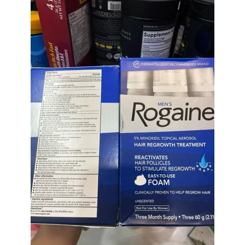 (HÀNG CHÍNH HÃNG MỸ) KEM MỌC TÓC DẠNG BỌT DÀNH CHO NAM MEN'S ROGAINE EXTRA STRENGTH 60ml