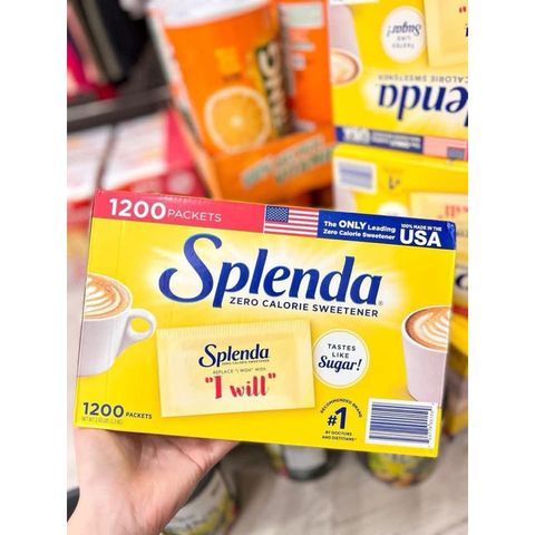 Đường ăn kiêng Splenda Zero Calorie Sweetener - Set 100 gói cho người tiểu đường và ăn kiêng, an toàn và không chứa calo