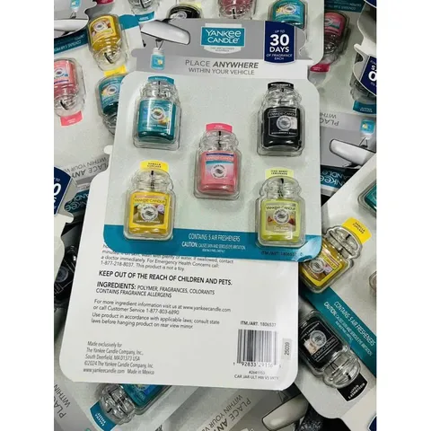 Nước Hoa Ô Tô Yankee Candle Car Jar - Dạng Sáp Treo Mùi Hương Đa Dạng, Thư Giãn, Phong Cách Mỹ, Sử Dụng Được 30 Ngày