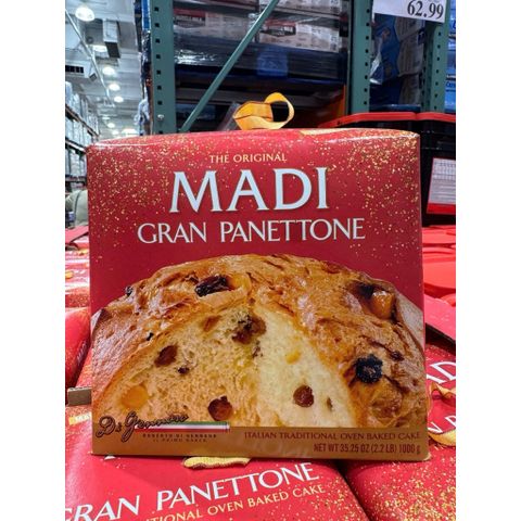 Bánh Madi Gran Panettone Truyền Thống Ý - Bánh Ngọt Phổ Biến Dịp Lễ Hội, Hương Vị Ngọt Ngào, Định Lượng 1000g