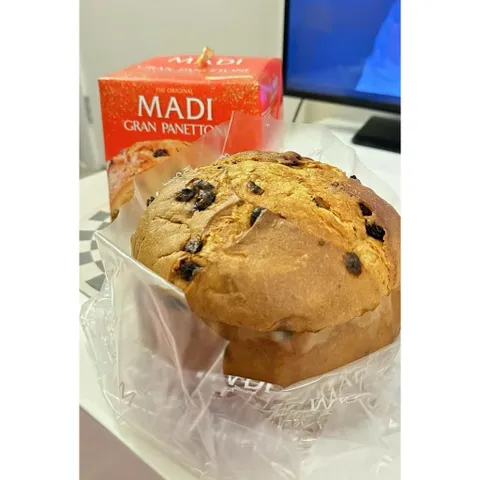 Bánh Madi Gran Panettone Truyền Thống Ý - Bánh Ngọt Phổ Biến Dịp Lễ Hội, Hương Vị Ngọt Ngào, Định Lượng 1000g