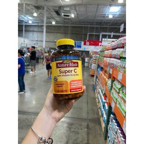 Viên Uống Bổ Sung Vitamin C Super C Immune Complex 200 Viên - Tăng Cường Hệ Miễn Dịch Tự Nhiên, Bảo Vệ Sức Khỏe