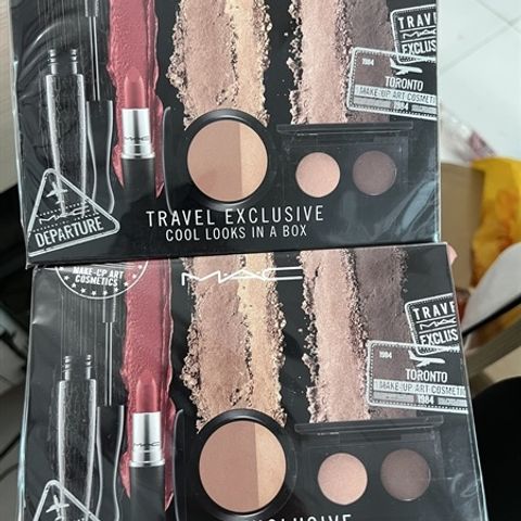 Set Makeup MAC 4 Món – Son Twig, Mascara, Má Hồng, Phấn Mắt - Bộ Trang Điểm Tiện Lợi Cho Phong Cách Trẻ Trung