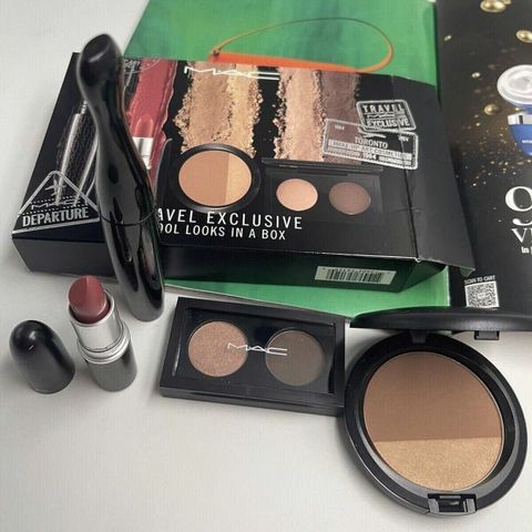 Set Makeup MAC 4 Món – Son Twig, Mascara, Má Hồng, Phấn Mắt - Bộ Trang Điểm Tiện Lợi Cho Phong Cách Trẻ Trung