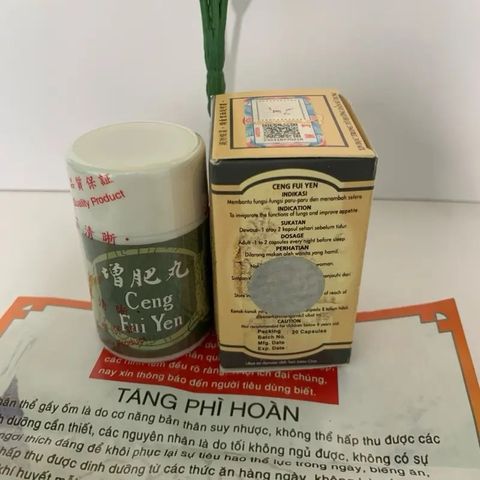 Tăng Phì Hoàn Ceng Fui Yen - Viên uống tăng cân nhập khẩu Malaysia, hỗ trợ cải thiện sức khỏe và giấc ngủ, tăng cường sức đề kháng