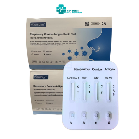 Bộ Test Nhanh Kháng Nguyên Genesign 5in1 - Kiểm Tra Covid-19, Cúm A/B, RSV và ADV Chỉ Trong 15 Phút