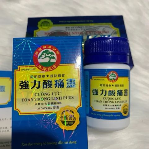 Cường Lực Toan Thống Linh Plus 24 Viên - Hỗ Trợ Giảm Đau Xương Khớp, Đau Lưng, Mỏi Gối, Viêm Khớp Chuyên Dụng từ Malaysia
