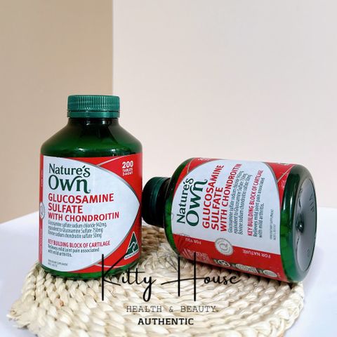 Viên Uống Bổ Khớp Nature's Own Glucosamine Sulfate & Chondroitin 200 Viên - Hỗ Trợ Giảm Đau Khớp, Cứng Khớp, Thoái Hoá Khớp nhẹ