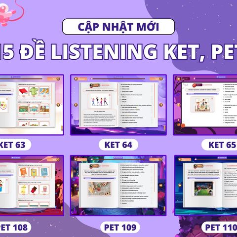 Phòng Thi Ảo Flyer - Luyện Thi Cambridge, TOEFL, KET, PET Với Trò Chơi Thú Vị - Khóa Học Tự Học Tiếng Anh Tại Nhà