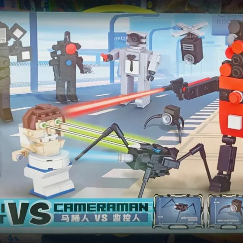 Đồ Chơi Lắp Ráp SKIBIDI TOILET vs Cameraman 2453 - Phát Triển Kỹ Năng Tư Duy Logic Cho Trẻ Em, Đồ Chơi Lego Sáng Tạo
