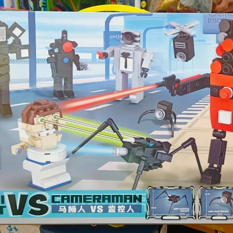 Đồ Chơi Lắp Ráp SKIBIDI TOILET vs Cameraman 2453 - Phát Triển Kỹ Năng Tư Duy Logic Cho Trẻ Em, Đồ Chơi Lego Sáng Tạo
