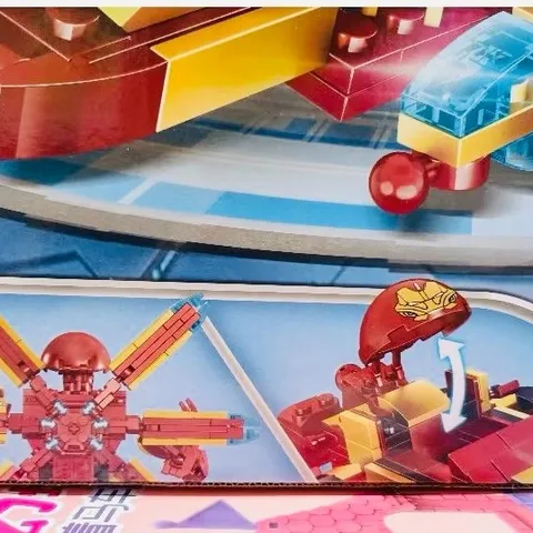 Đồ Chơi Lắp Ráp 2in1 Iron Man Avengers - Biến Hình Xe Ô Tô Thành Robot Siêu Nhân 64106 - Quà Tặng Giáo Dục Cho Trẻ Em