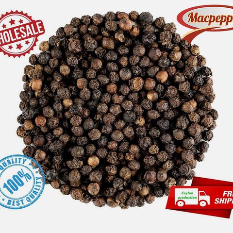 Tiêu Đen Nguyên Hạt Macpepper - Gia Vị Cay Thơm Nồng, Chất Lượng Cao, Đóng Gói Tiện Lợi (142g/285g/500g/1000g)