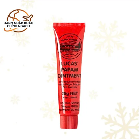 Kem Đu Đủ Lucas Papaw Ointment 25g - Dưỡng ẩm, Chăm sóc Da, Chống Nẻ, An Toàn Cho Trẻ Nhỏ, Xuất Xứ Úc