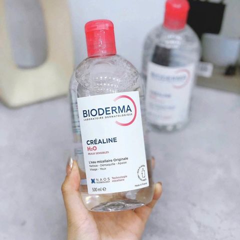 Tẩy trang Bioderma Sensibio H2O 500ml (hồng) – làm sạch, dịu da