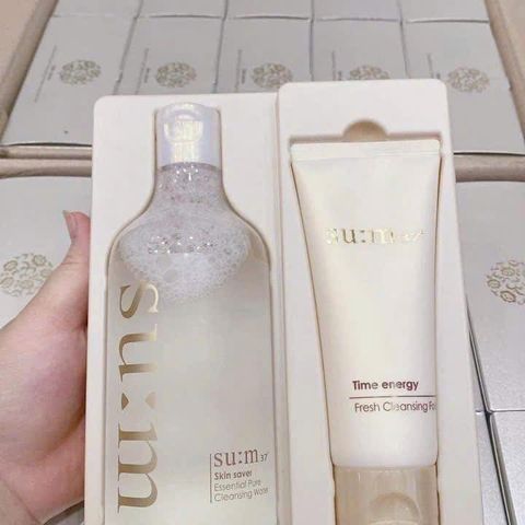 Set Su:M37 Bộ Tẩy Trang 400ml & Sữa Rửa Mặt 100ml - Làm Sạch Sâu, Dưỡng Ẩm Cho Mọi Loại Da, Chăm Sóc Da Mềm Mại