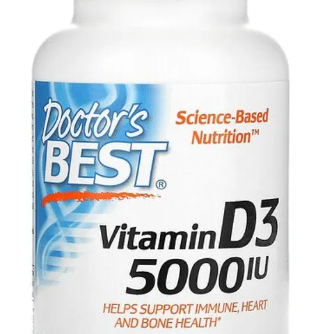 Vitamin D3 5000IU 360 Viên/180 viên - Tăng Cường Miễn Dịch, Hỗ Trợ Xương Khớp Chắc Khỏe, Ổn Định Tim Mạch
