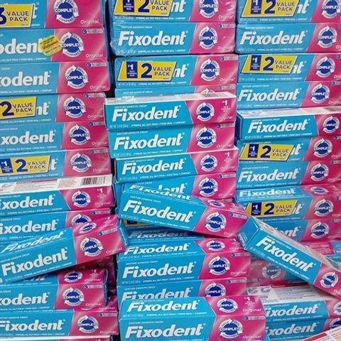 Set 2 Keo Dán Hàm Fixodent 68g - Giúp Hàm Giả Bám Chắc, Chống Lệch, Tiện Lợi Hằng Ngày, Bảo Vệ Nướu Miệng