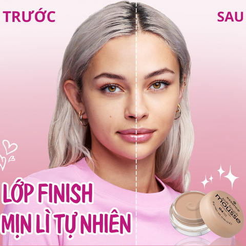 Phấn Tươi Essence Mousse 16g - Kiềm Dầu, Che Khuyết Điểm, Chất Kem Mỏng Nhẹ Tệp Da Tự Nhiên Từ Đức