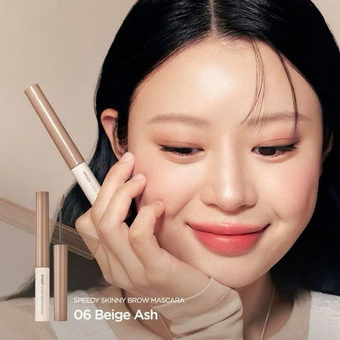 Mascara Chuốt Lông Mày Peripera Speedy Skinny Brow 3g - Gel Mềm Mịn, Màu Tự Nhiên, Công Nghệ Giữ Màu Bền lâu, Hàn Quốc