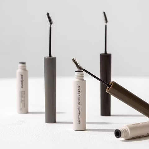 Mascara Chuốt Lông Mày Peripera Speedy Skinny Brow 3g - Gel Mềm Mịn, Màu Tự Nhiên, Công Nghệ Giữ Màu Bền lâu, Hàn Quốc