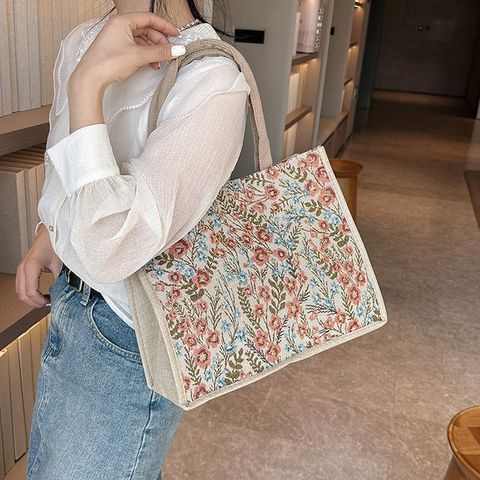 Túi Cói Vintage Thời Trang - Túi Tote Quai Đeo Lớn Dùng Đi Biển, Dạo Phố, Du Lịch - Phong Cách Trẻ Trung, Họa Tiết Đẹp