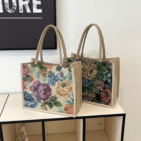 Túi Cói Vintage Thời Trang - Túi Tote Quai Đeo Lớn Dùng Đi Biển, Dạo Phố, Du Lịch - Phong Cách Trẻ Trung, Họa Tiết Đẹp