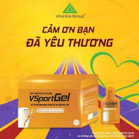 Gel Bổ Sung Năng Lượng Vsportgel - Thực Phẩm Bảo Vệ Sức Khỏe, Giảm Mệt Mỏi, Hỗ Trợ Đề Kháng, L-Carnitine & Vitamin B