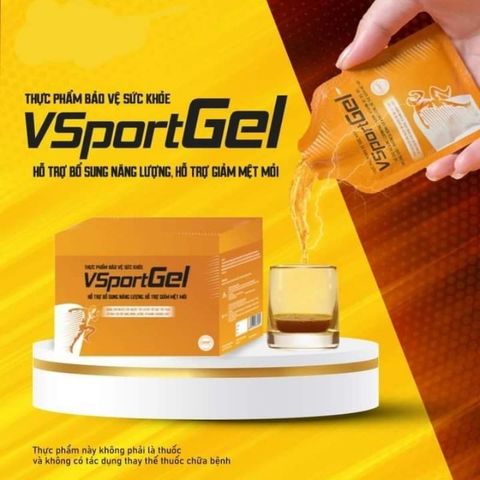 Gel Bổ Sung Năng Lượng Vsportgel - Thực Phẩm Bảo Vệ Sức Khỏe, Giảm Mệt Mỏi, Hỗ Trợ Đề Kháng, L-Carnitine & Vitamin B