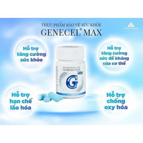 GENECEL MAX - Viên bổ trợ miễn dịch tăng cường sức đề kháng, chống oxy hóa - Thực phẩm bảo vệ sức khỏe Việt Nam