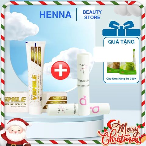 Bộ đôi chăm sóc môi và răng miệng V-Naturecare Lips và Vsmile - Son dưỡng ẩm và kem đánh răng bảo vệ nướu, răng chắc khỏe