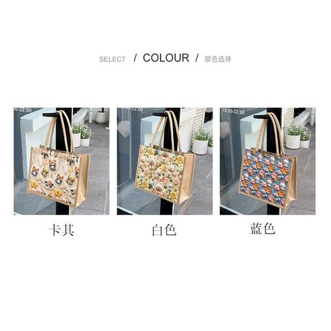 Túi Tote Họa Tiết Hoạt Hình 3D Dễ Thương - Tiện Lợi Để Đi Làm, Đi Học, Xách Tay Hoặc Đeo Vai - Phong Cách Trẻ Trung, Ngẫu Hứng